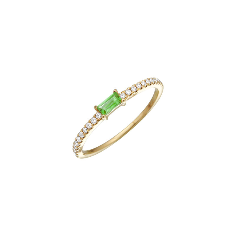 Baguette Emerald Ring