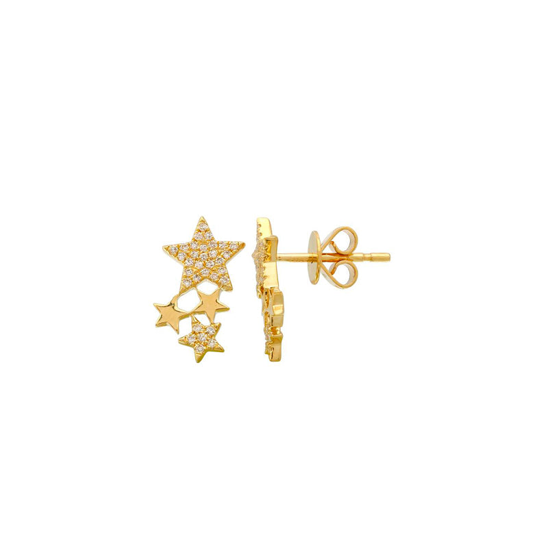 Single Falling Stars Earring