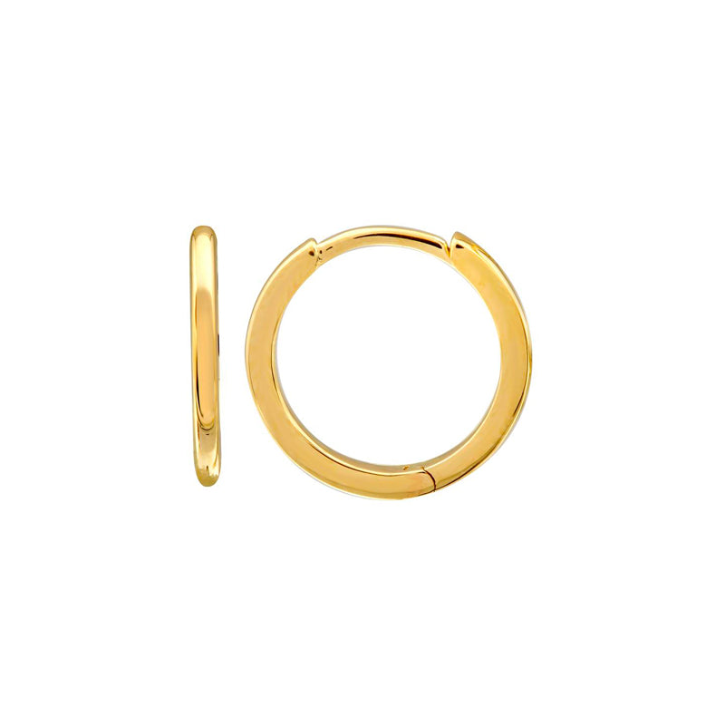 Single Gold Hoop Huggie Earring