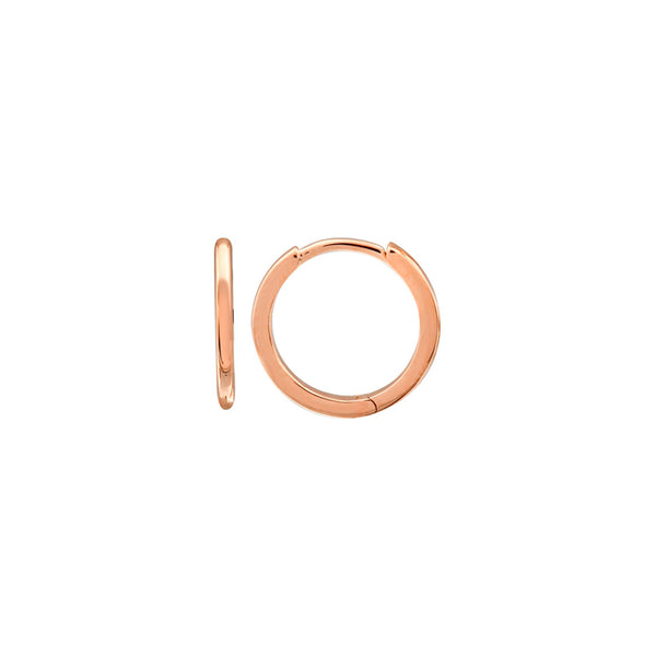 Single Gold Hoop Huggie Earring