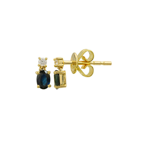 Single Deep Blue Earring