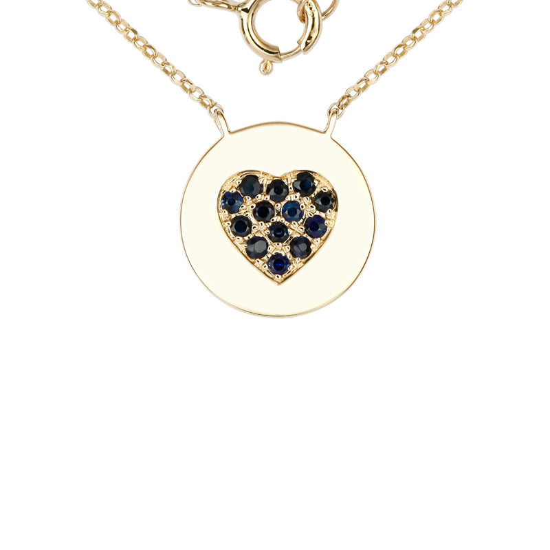 Blue Heart Necklace
