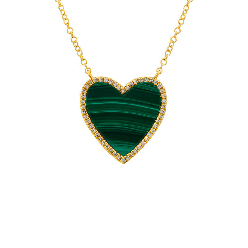Green Heart Necklace