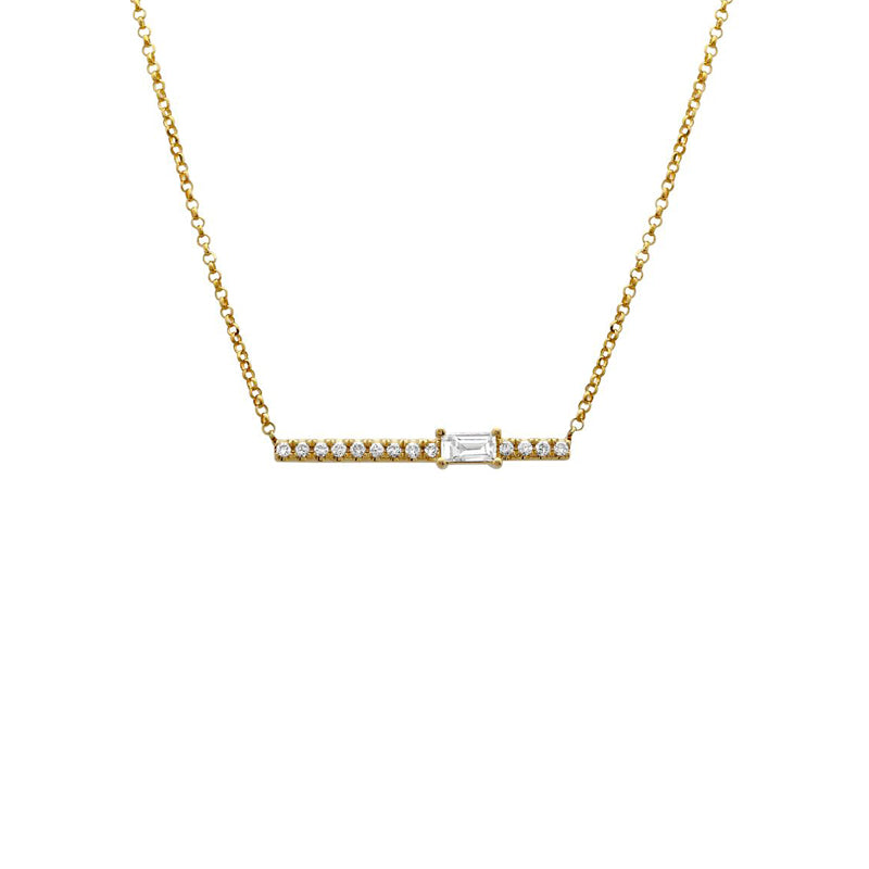 Line Baguette Necklace