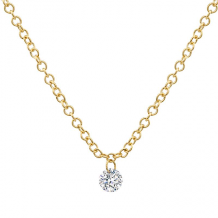 Collar con diamante pequeño