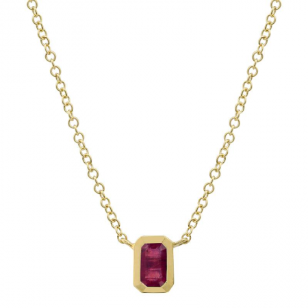 Collar Little Square de rubí