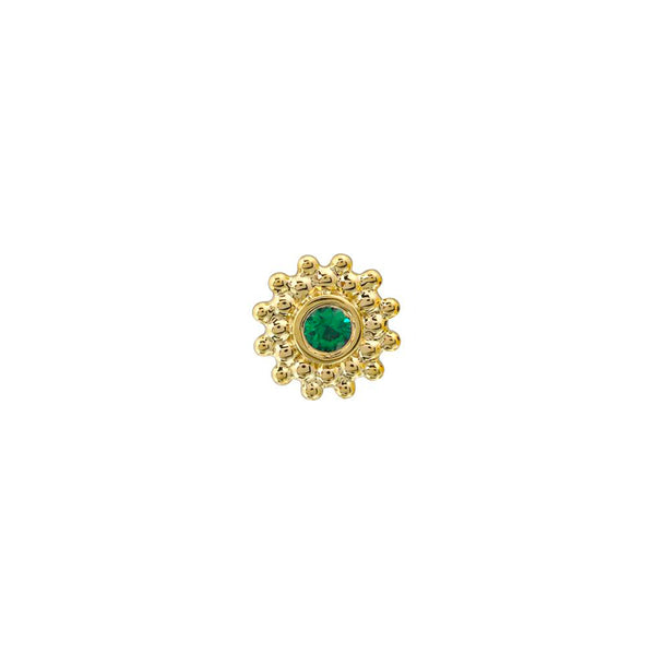 Green Supernova Piercing Stud