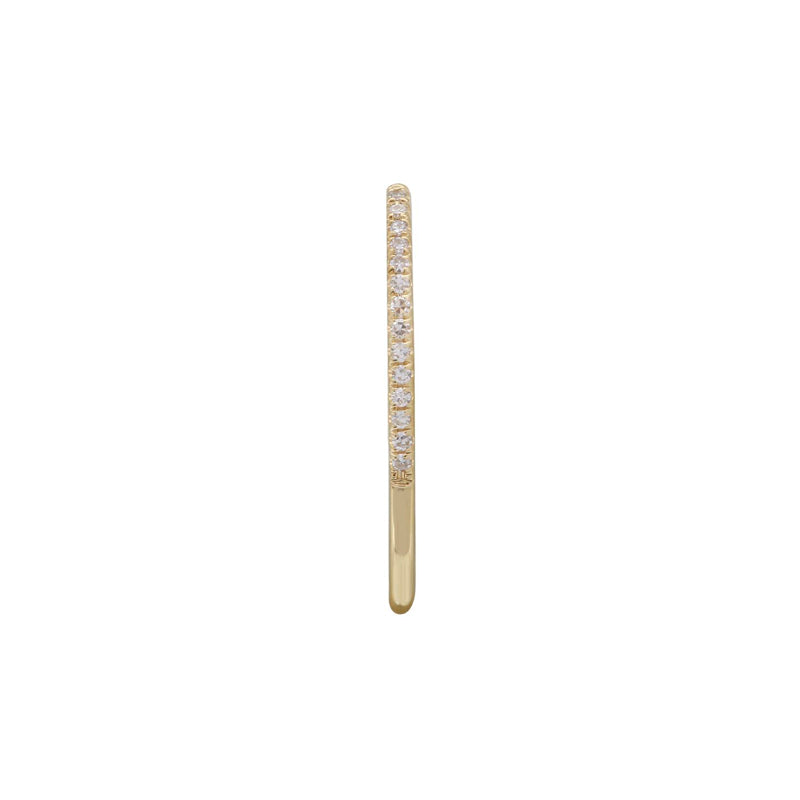 White Curve Single Earring