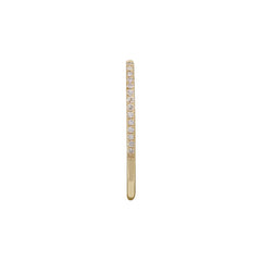 White Curve Single Earring